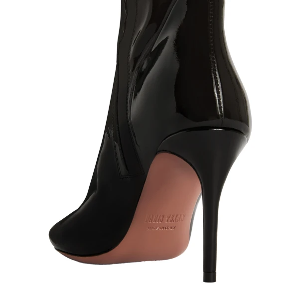 Vera 85 Boots in Black Patent Leather - Image 4
