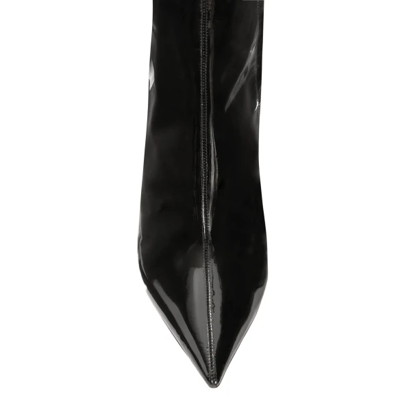Vera 85 Boots in Black Patent Leather - Image 5