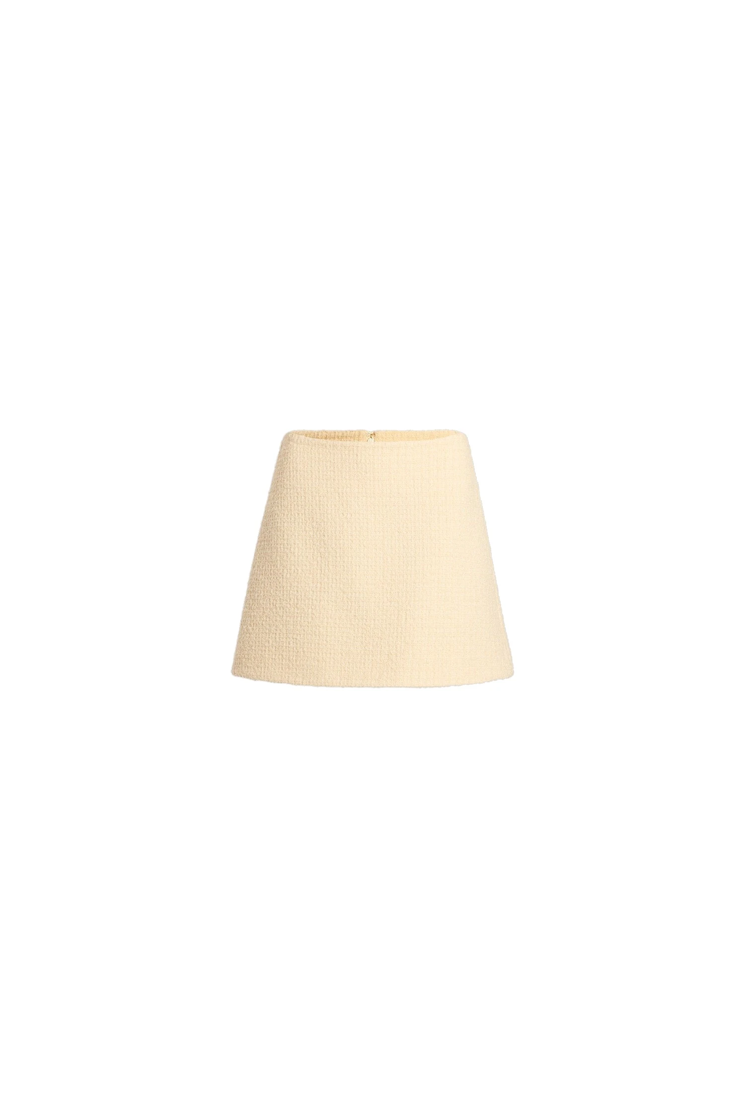 Patou A-line mini skirt in Snowberry White sustainable wool blend tweed | Skirts | Luxury Shoes Patou A-line mini skirt in Snowberry White sustainable wool blend tweed