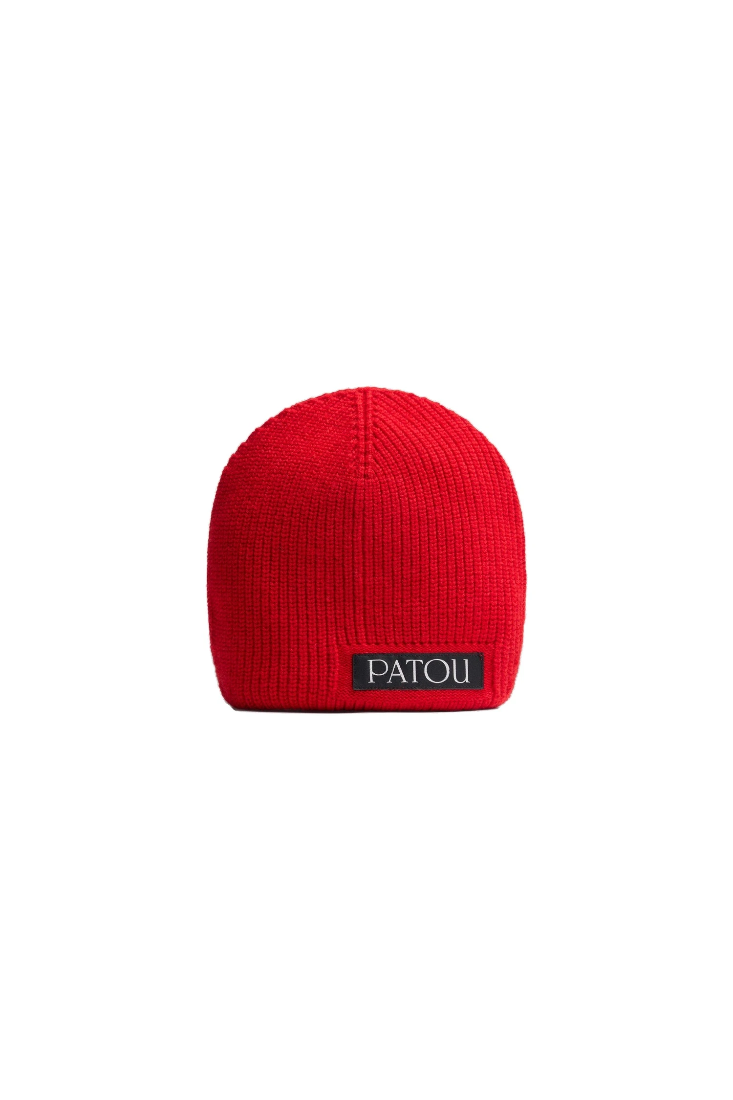 Patou Beanie in Madder Red wool and cashmere | Accessories | Luxury Shoes Patou Beanie in Madder Red wool and cashmere
