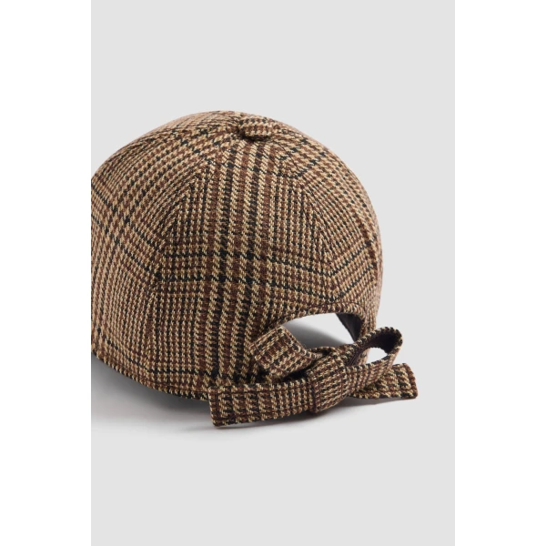 Bow cap in Autumn Prince of Wales - Image 2