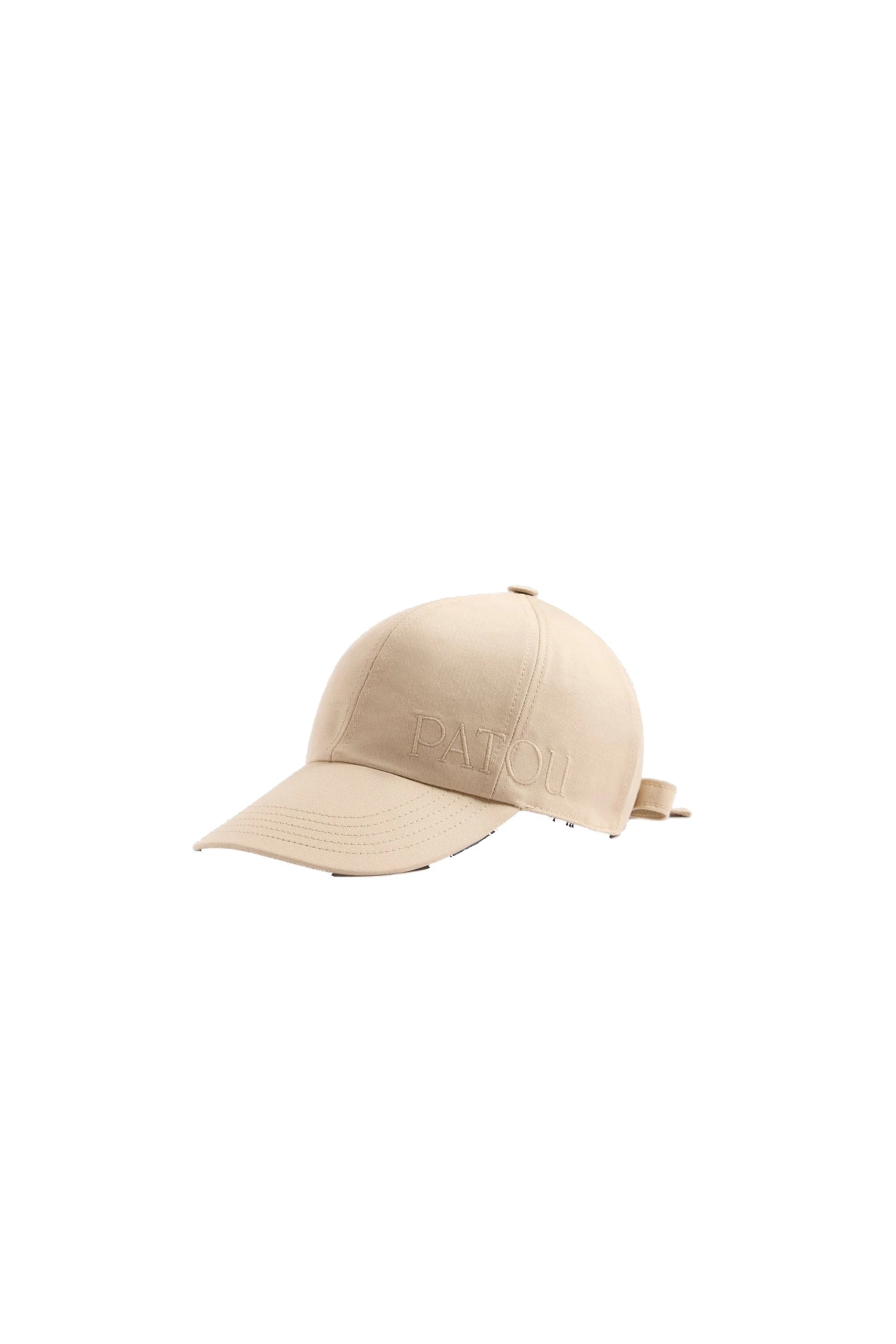 Patou Bow cap in Winter Wheat organic cotton | Accessories | Luxury Shoes Patou Bow cap in Winter Wheat organic cotton