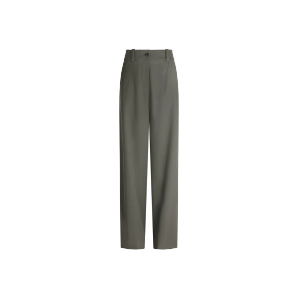 Patou Boyfriend trousers in Ivy Green responsible wool