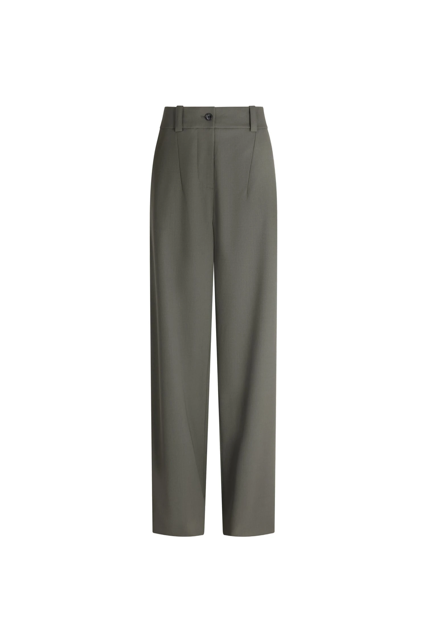 Patou Boyfriend trousers in Ivy Green responsible wool | Pants | Luxury Shoes Patou Boyfriend trousers in Ivy Green responsible wool
