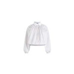 Patou Bubble blouse in Pink Pearl Stripes printed organic cotton poplin