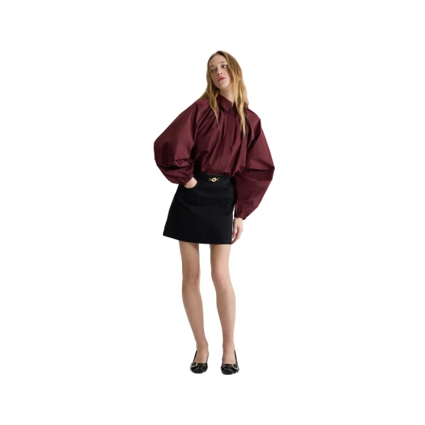 Bubble blouse in Vignola recycled faille - Image 2