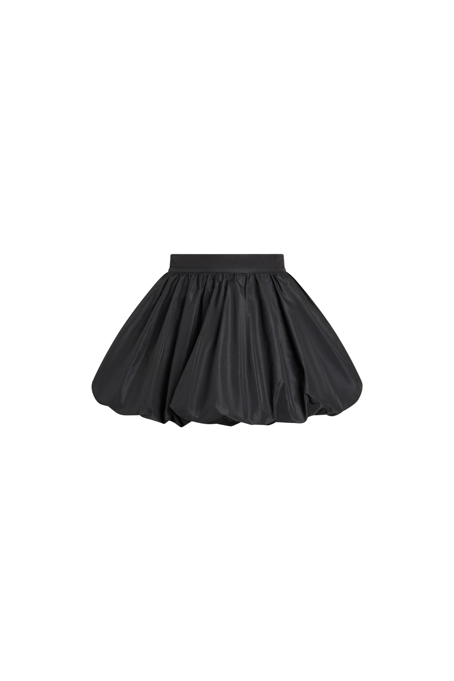 Patou Bubble mini skirt in Black recycled faille | Skirts | Luxury Shoes Patou Bubble mini skirt in Black recycled faille