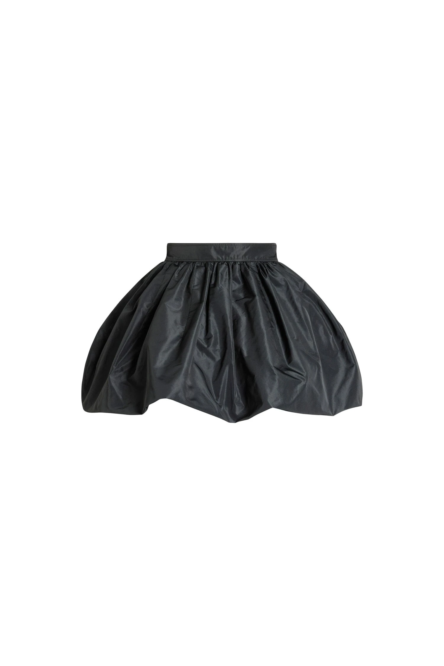 Patou Bubble mini skirt in Black recycled faille | Skirts | Luxury Shoes Patou Bubble mini skirt in Black recycled faille