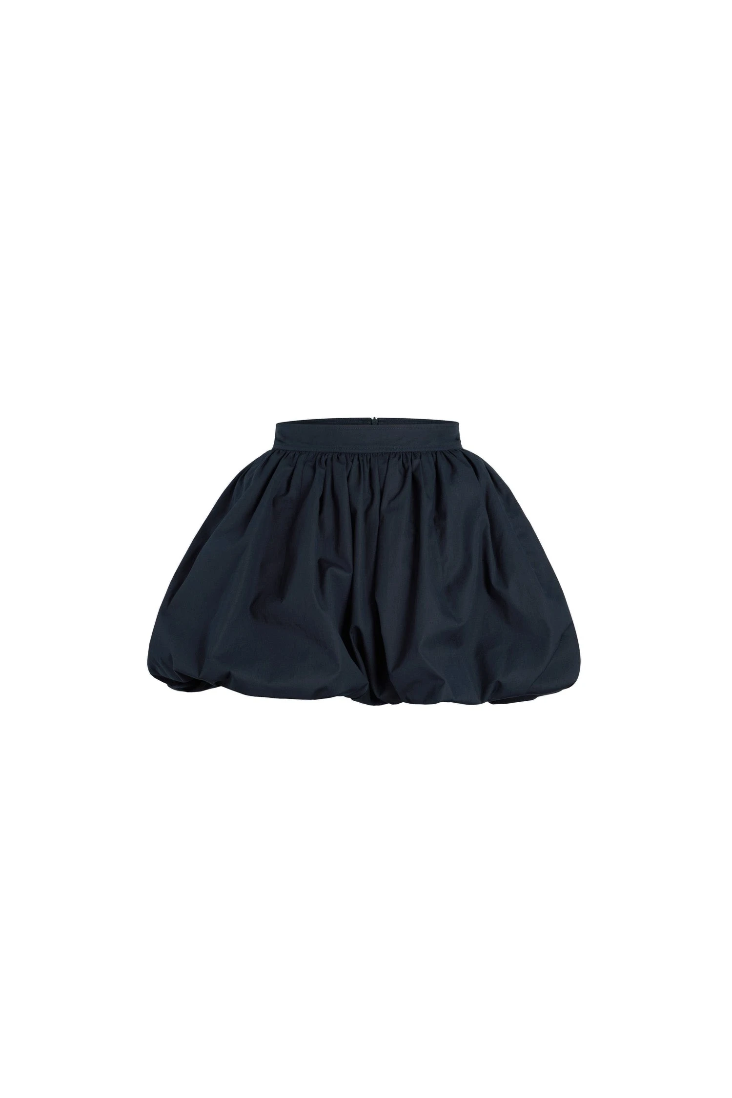 Patou Bubble mini skirt in Navy Black organic cotton poplin | Skirts | Luxury Shoes Patou Bubble mini skirt in Navy Black organic cotton poplin