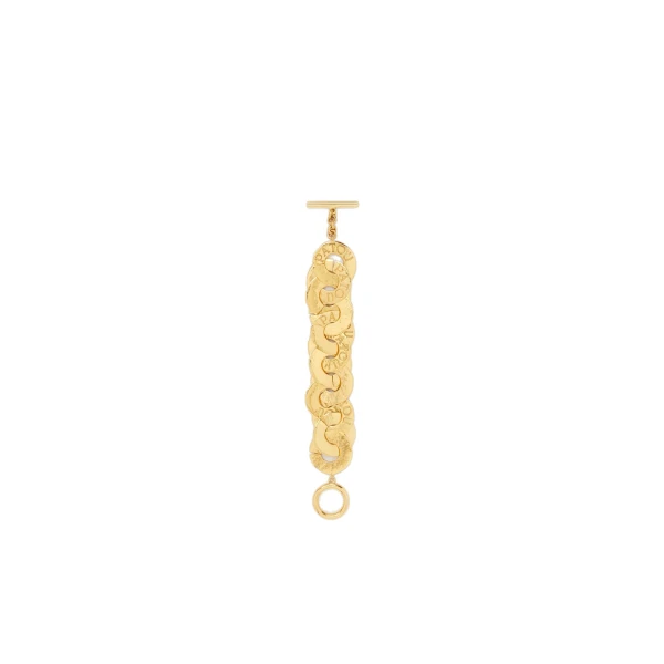 Coin bracelet in gold-plated brass - Image 3