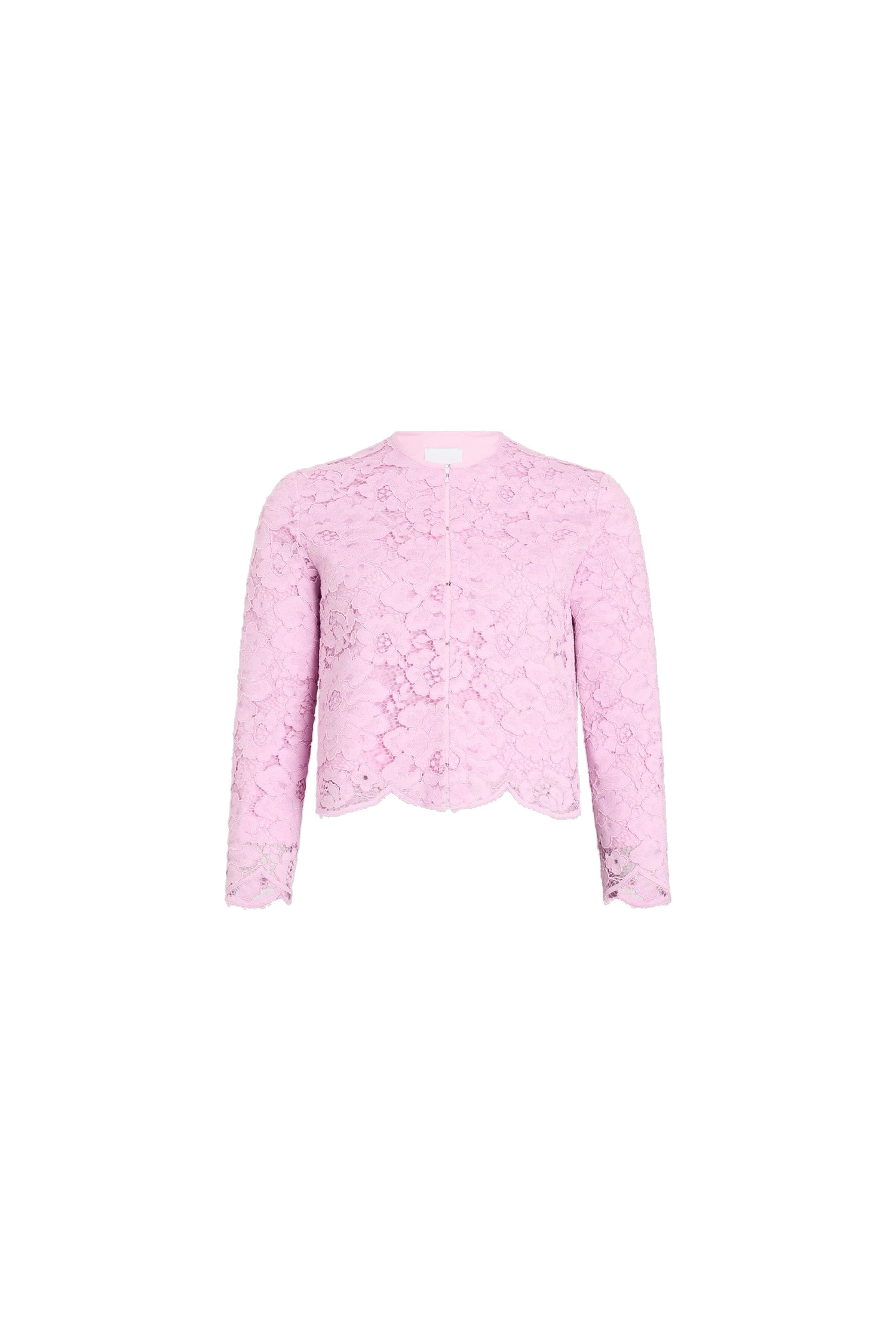 Patou Collarless lace cotton blend jacket Patou Collarless lace cotton blend jacket
