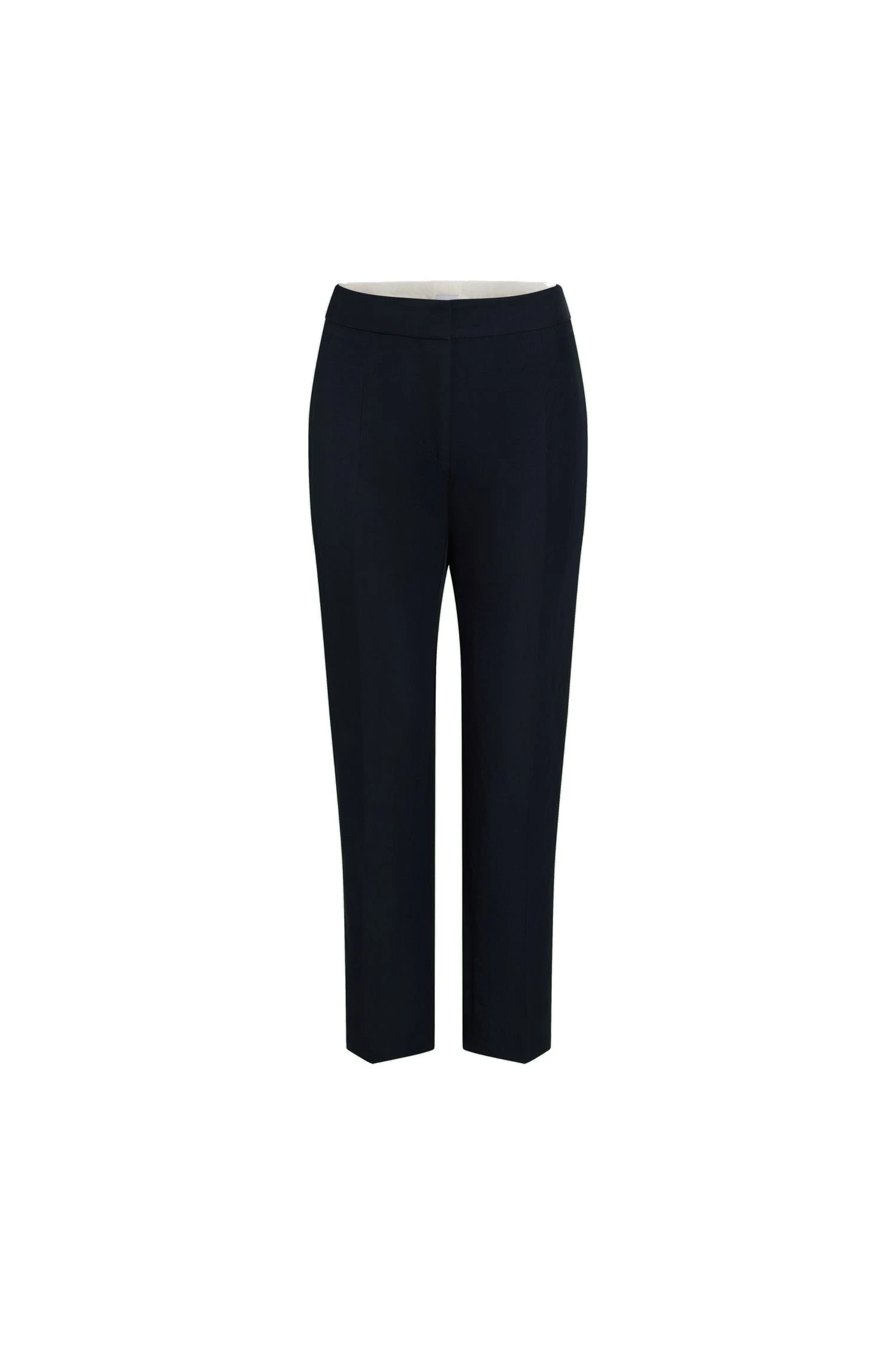 Patou Cropped trousers in Navy Black lightweight recycled nylon | Pants | Luxury Shoes Patou Cropped trousers in Navy Black lightweight recycled nylon