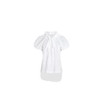 Patou Drawstring t-shirt in White organic cotton