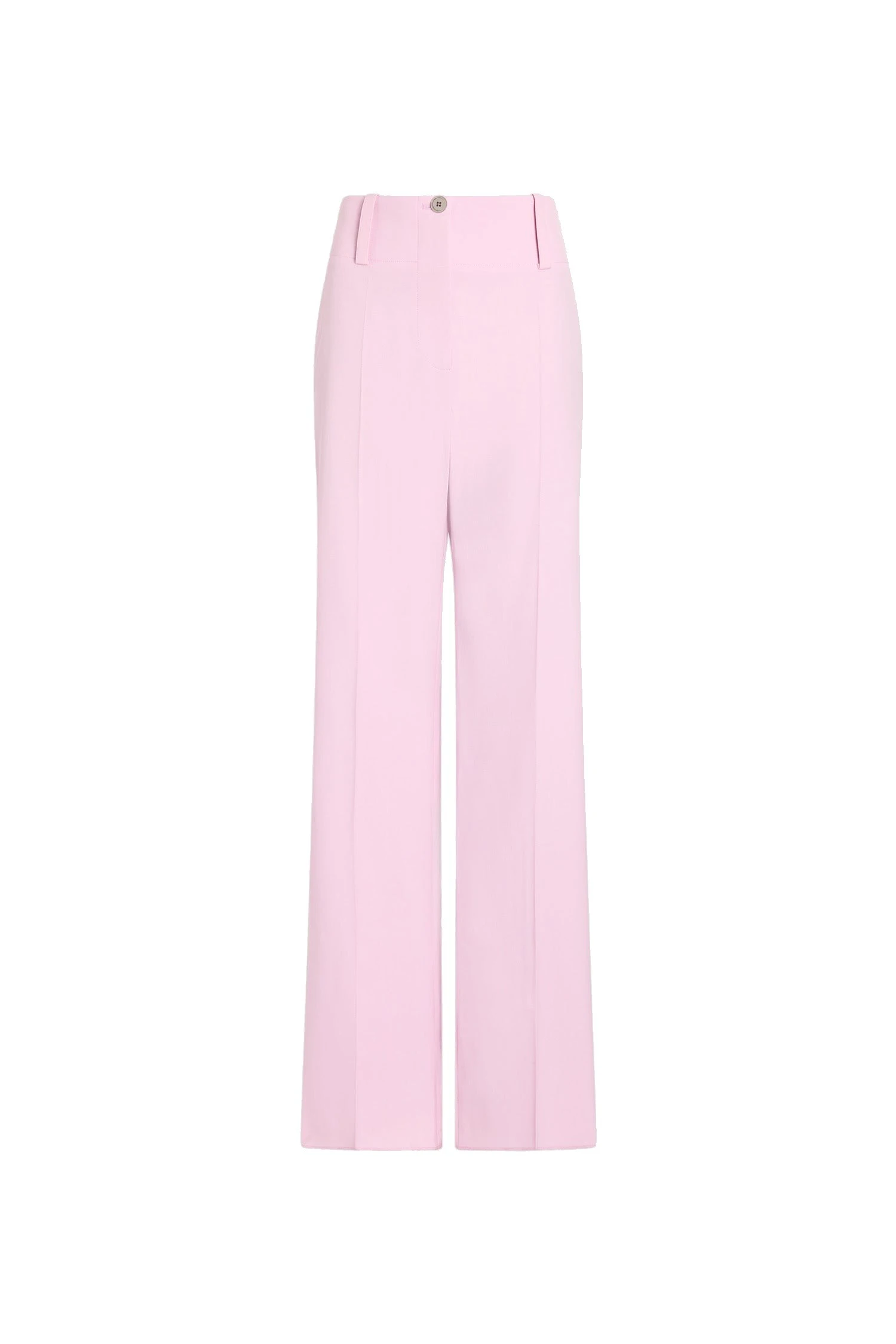 Patou Eco-friendly wool wide straight leg trousers in Orchid Ice | Pants | Luxury Shoes Patou Eco-friendly wool wide straight leg trousers in Orchid Ice
