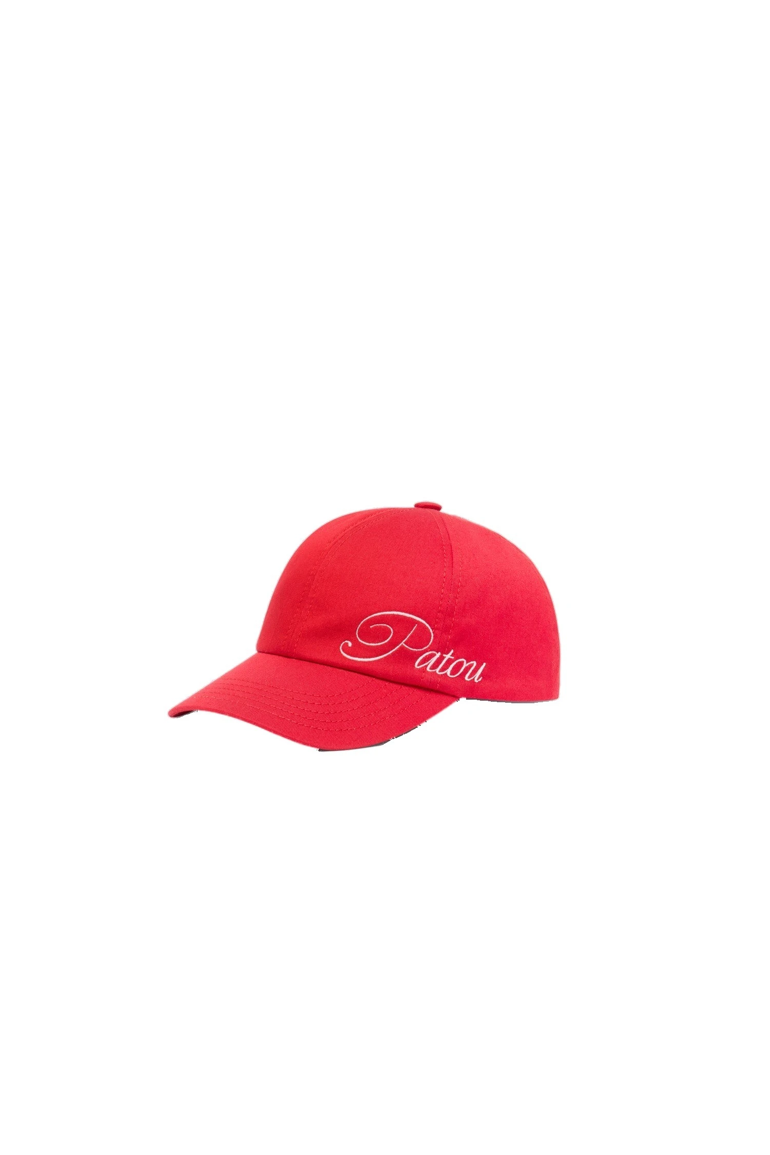 Patou Embroidered Patou logo cap in Lipstick Red cotton | Accessories | Luxury Shoes Patou Embroidered Patou logo cap in Lipstick Red cotton