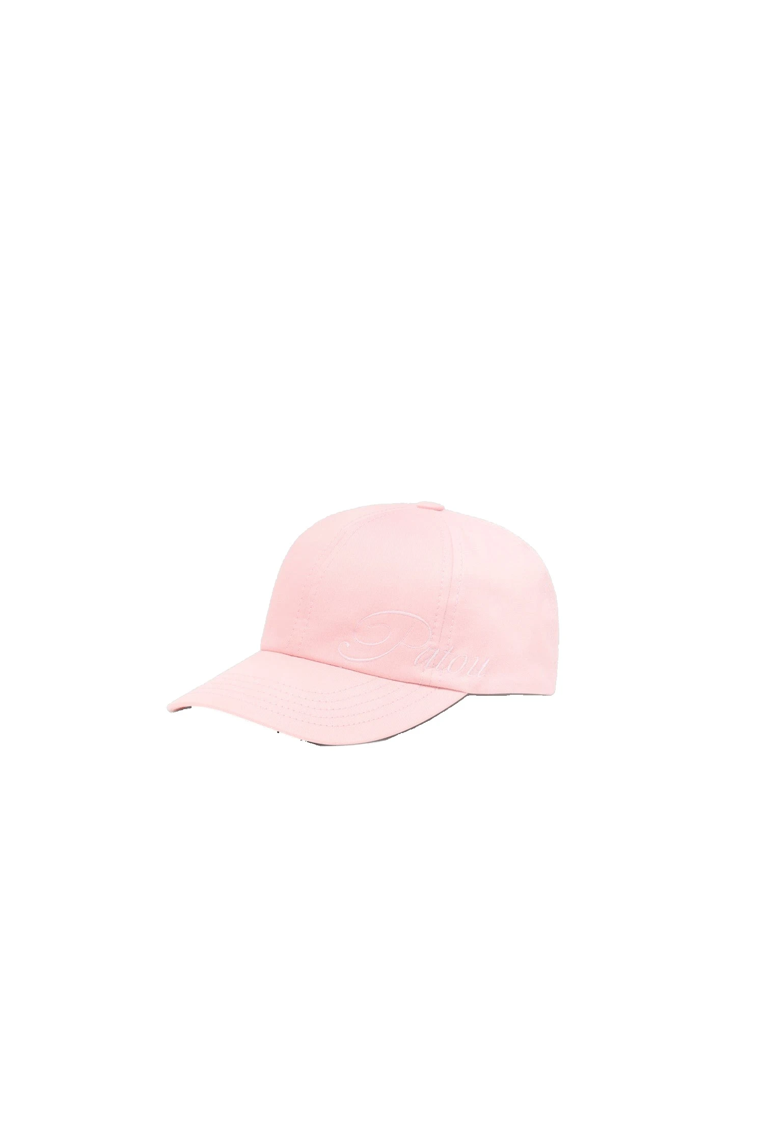 Patou Embroidered Patou logo cap in Primrose Pink cotton | Accessories | Luxury Shoes Patou Embroidered Patou logo cap in Primrose Pink cotton