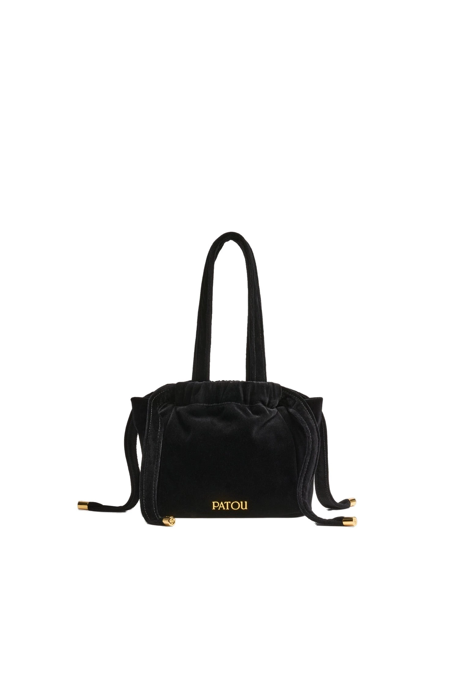 Patou Evening pouch in cotton velvet | Buy Designer Bags at Luxury Shoes Patou Evening pouch in Black cotton velvet