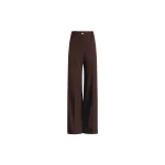 Patou Flared tailored trousers in Smoked Ebony sustainable technical wool