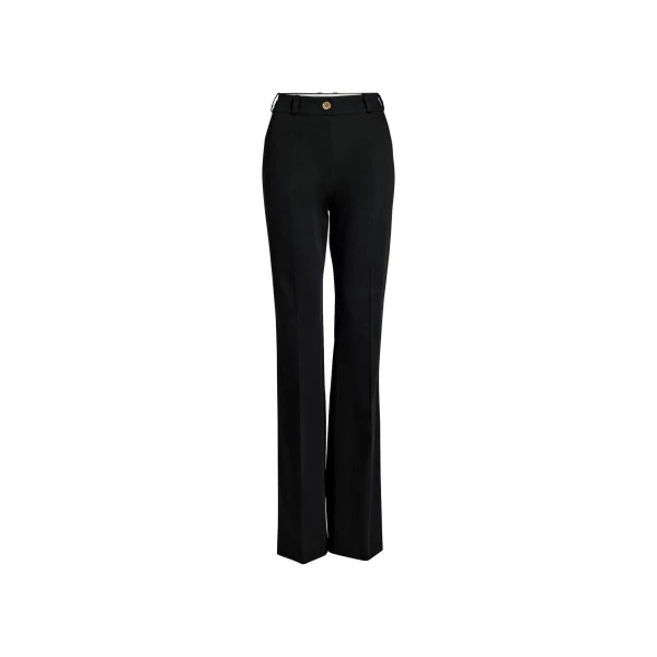 Patou Flared trousers in Black organic cotton