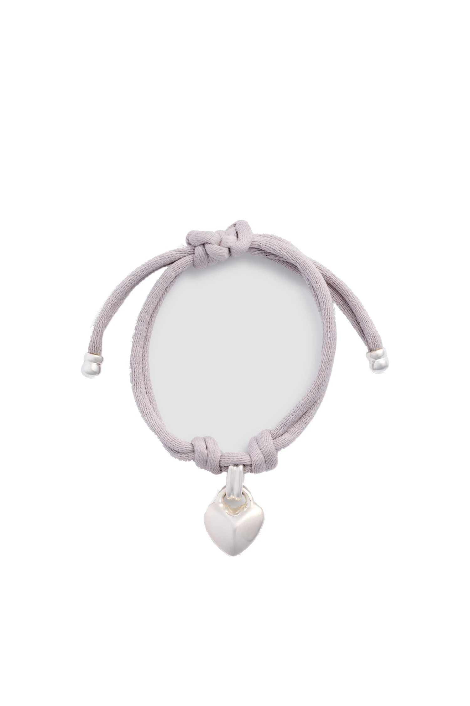 Patou Heart ribbon pendant bracelet | Luxury Shoes Patou Heart ribbon pendant bracelet in Silver