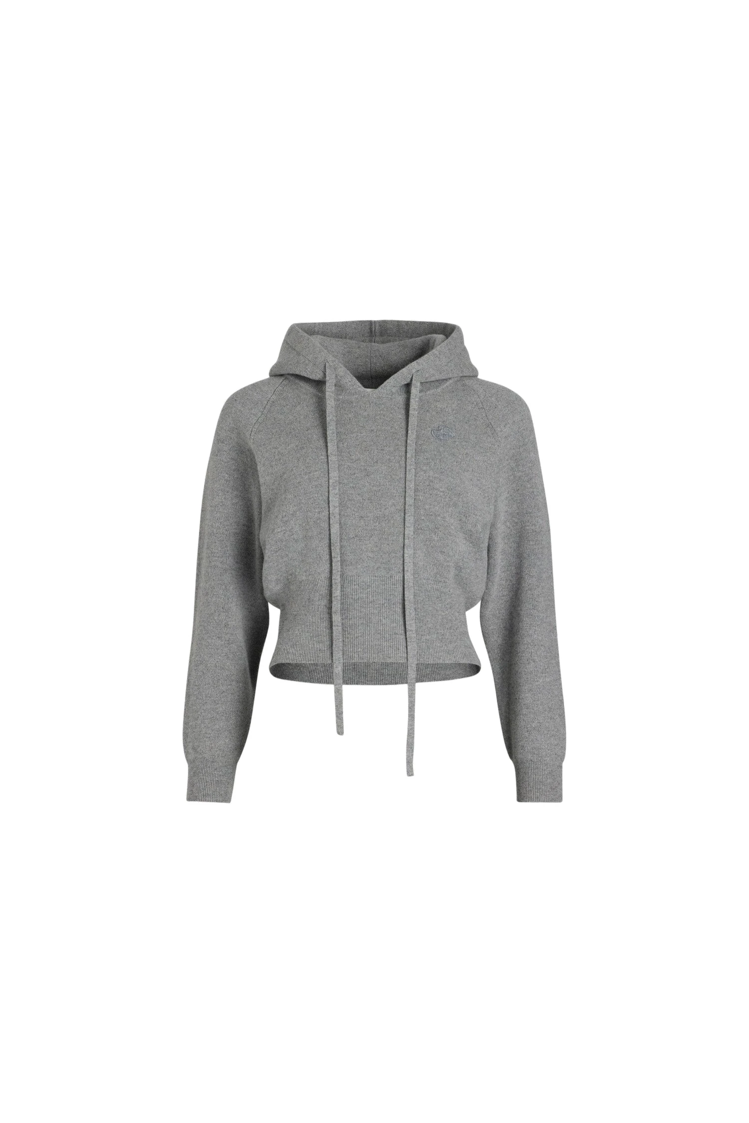Patou Hoodie in Grey sustainable wool and cashmere blend | Hoodies | Luxury Shoes Patou Hoodie in Grey sustainable wool and cashmere blend