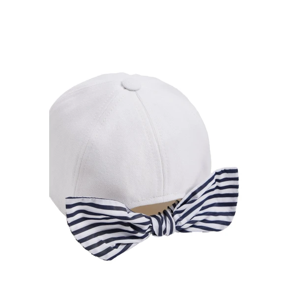 Hôtel du Cap-Eden-Roc couture cap in White cotton - Image 2