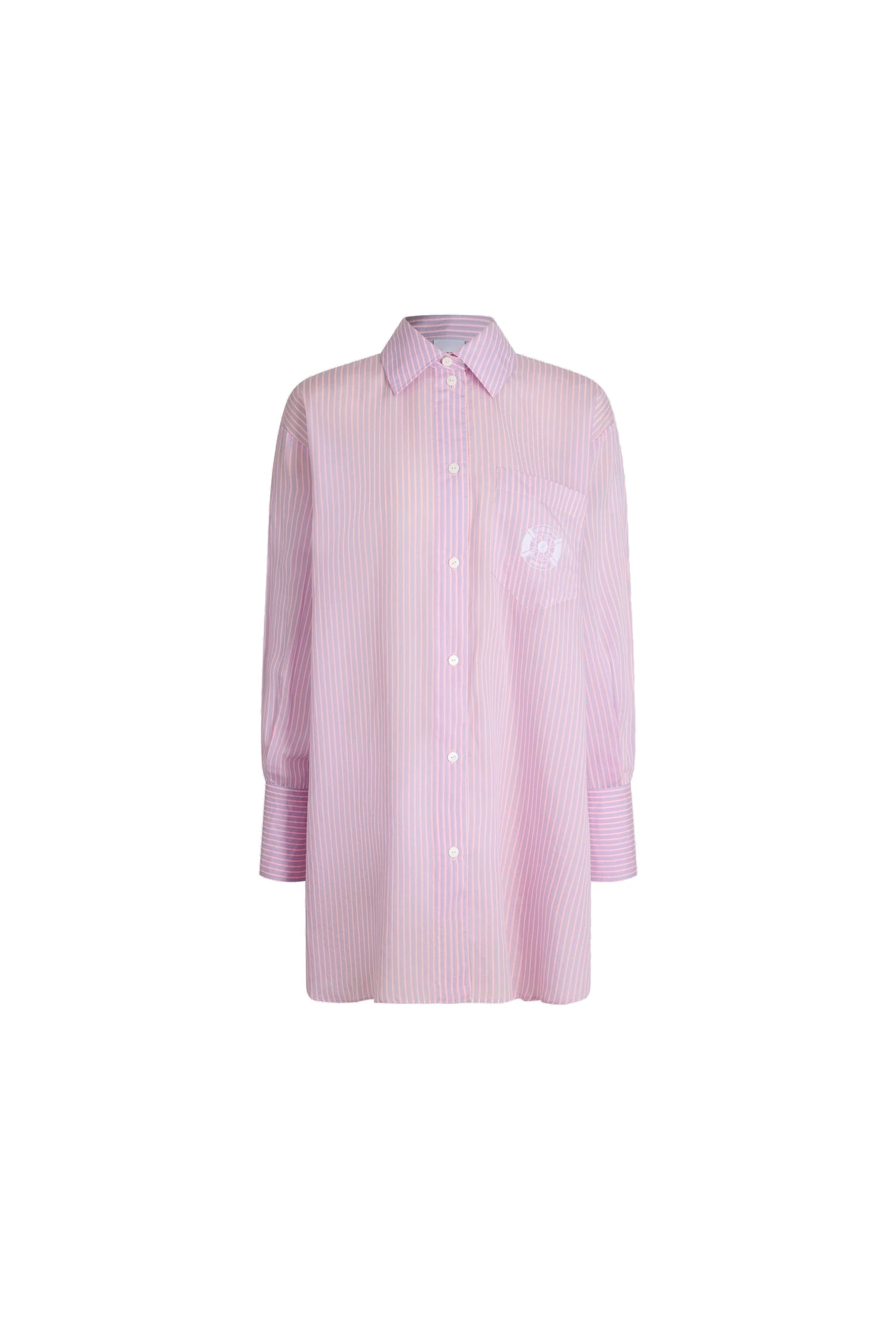 Patou Oversized beach shirt in blended lyocell and silk | Luxury Shoes Patou Hôtel du Cap-Eden-Roc oversized beach shirt in Eden Beach Stripes blended lyocell and silk