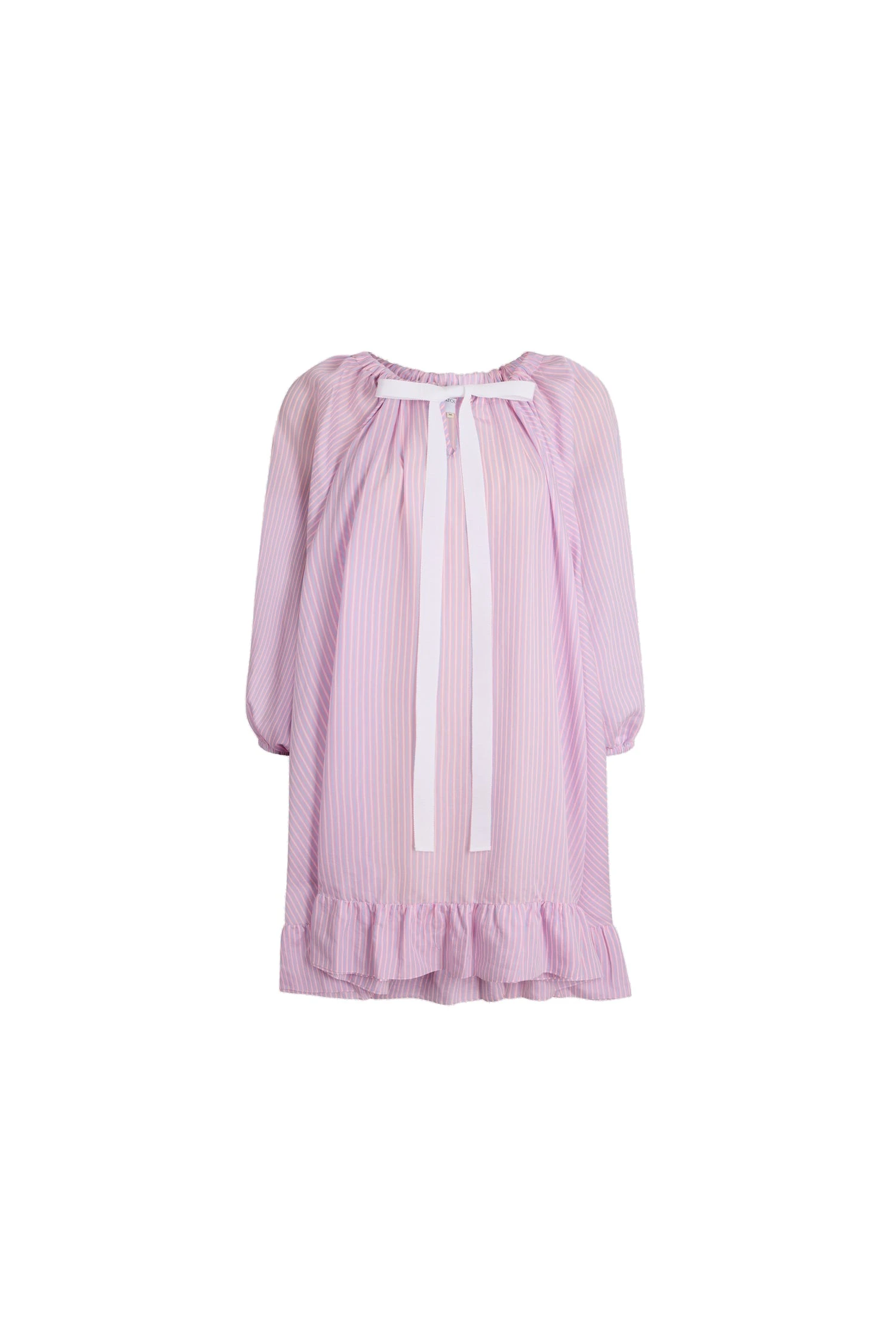 Patou Hôtel du Cap-Eden-Roc volume beach dress in Eden Beach Stripes blended lyocell and silk | Dresses | Luxury Shoes Patou Hôtel du Cap-Eden-Roc volume beach dress in Eden Beach Stripes blended lyocell and silk