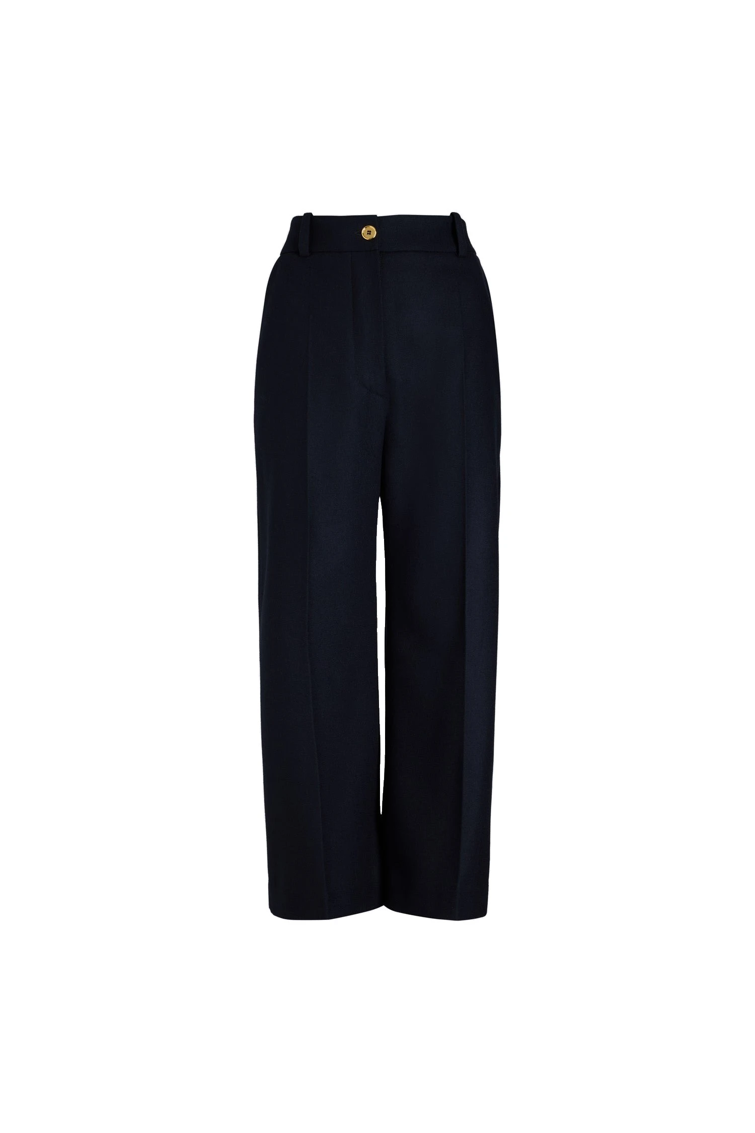 Patou Iconic cashmere and wool trousers in Navy | Pants | Luxury Shoes Patou Iconic cashmere and wool trousers in Navy