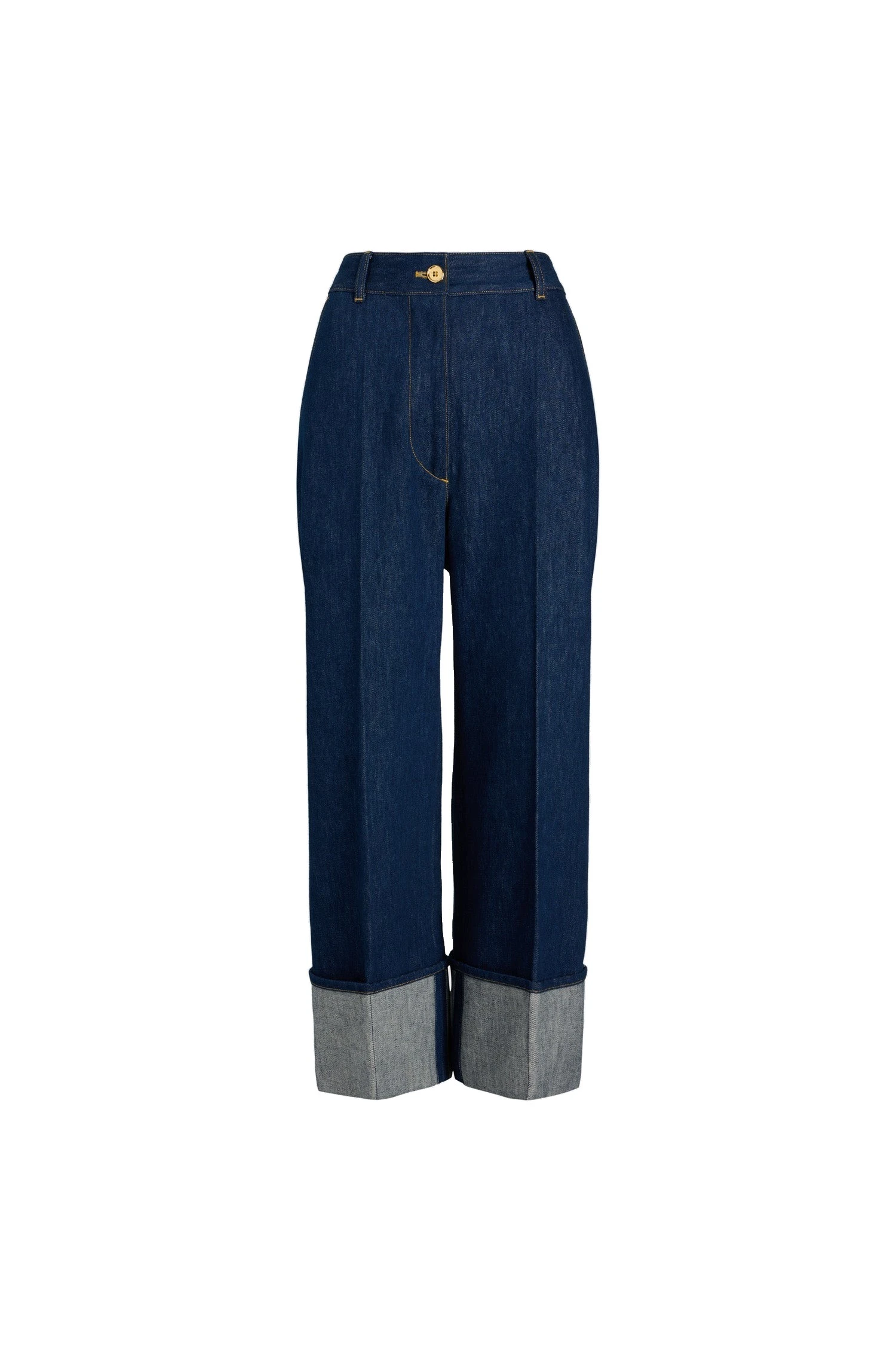 Patou Iconic denim trousers in Rodeo Blue | Pants | Luxury Shoes Patou Iconic denim trousers in Rodeo Blue