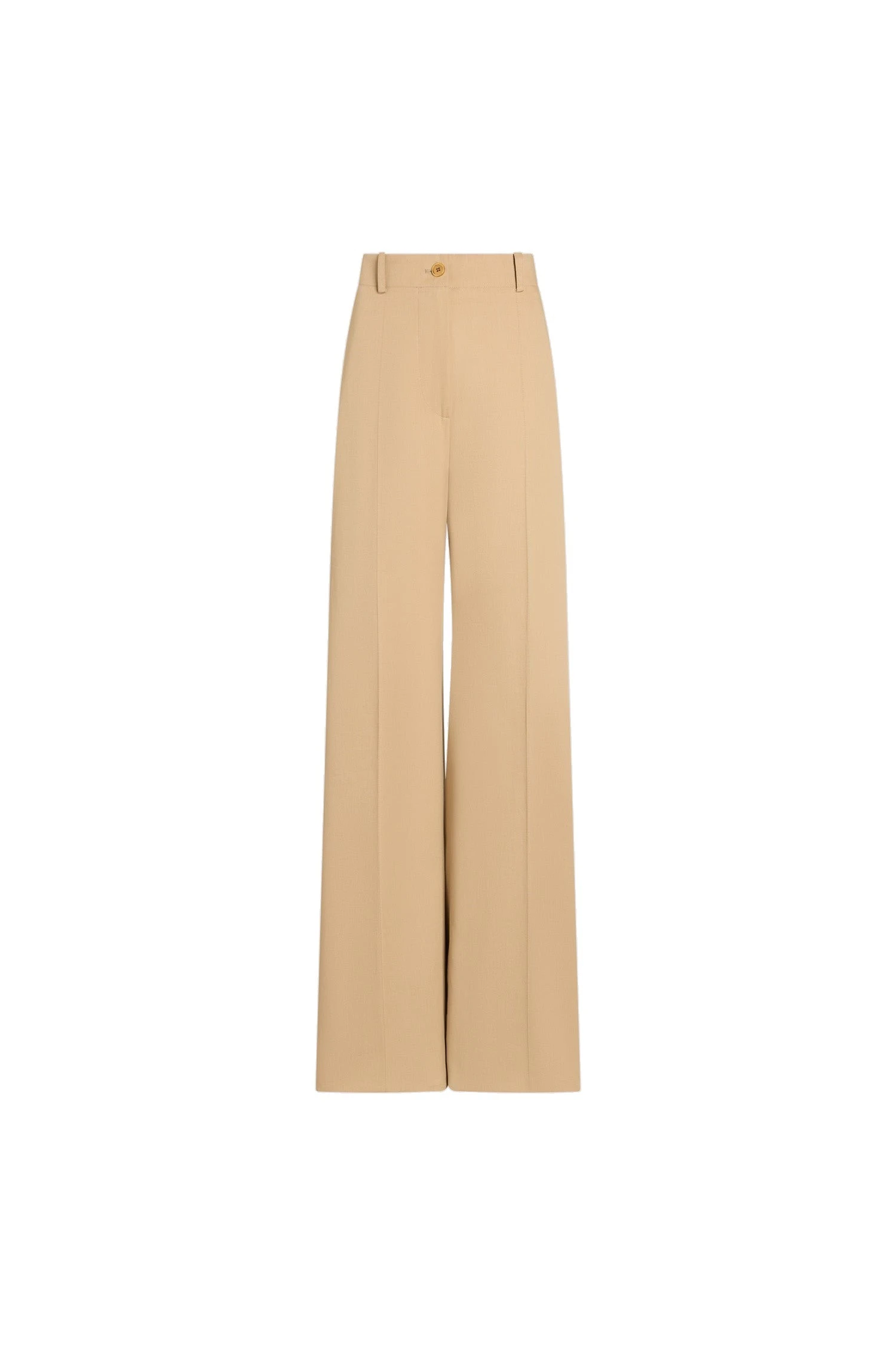 Patou Iconic gabardine trousers in Sand organic cotton | Pants | Luxury Shoes Patou Iconic gabardine trousers in Sand organic cotton