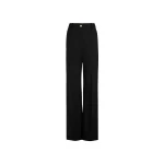 Patou Iconic long trousers in Black organic cotton gabardine