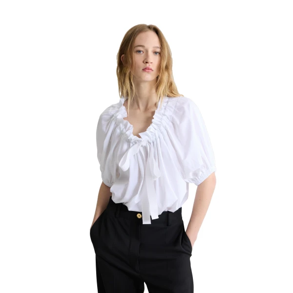 Iconic long trousers in Black virgin wool - Image 4