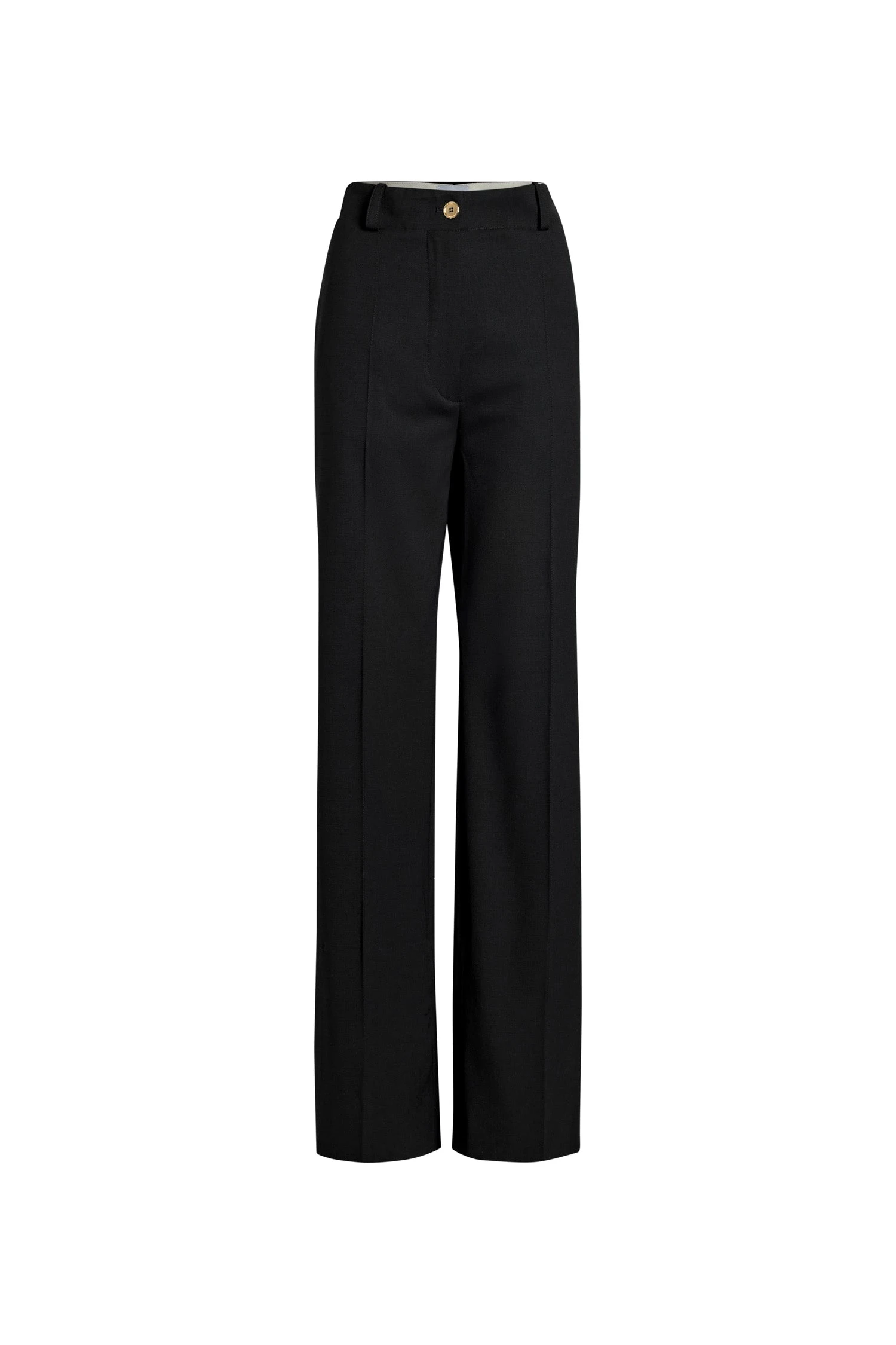 Patou Iconic long trousers in Black virgin wool | Pants | Luxury Shoes Patou Iconic long trousers in Black virgin wool