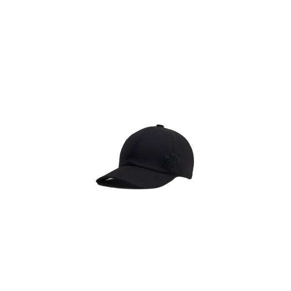 Patou JP cap in Black sustainable wool blend