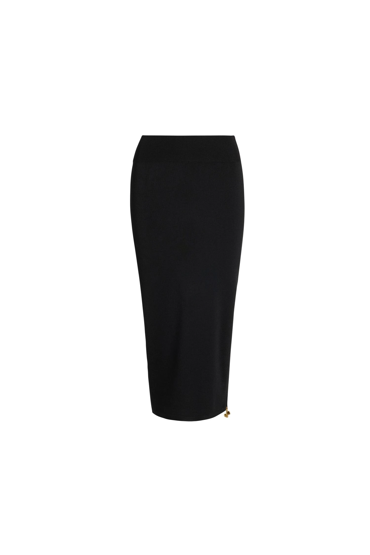 Patou Knit midi pencil skirt in Black technical crepe | Skirts | Luxury Shoes Patou Knit midi pencil skirt in Black technical crepe