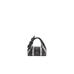 Patou Knotted bag in Mist Green Tartan recycled polyester