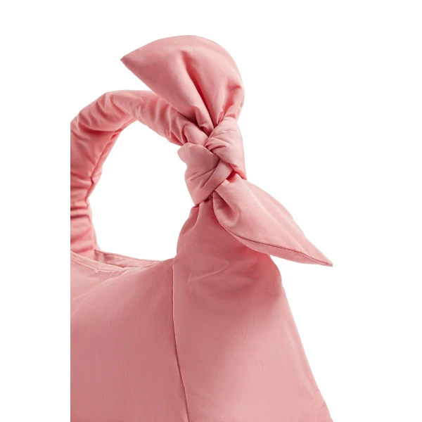Knotted bag in Winter Bloom recycled polyester - Image 2