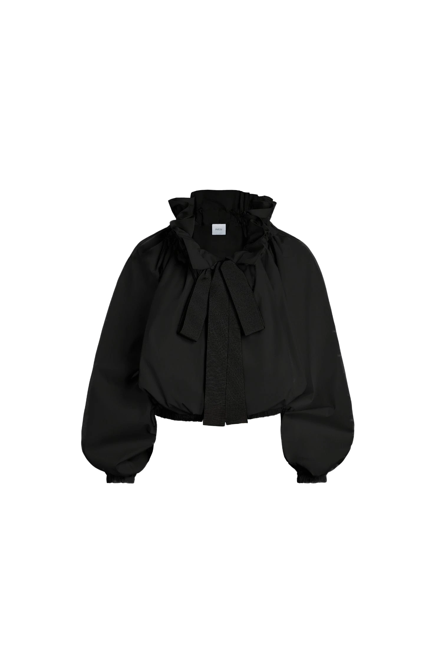 Patou La Patou Blouse in Black organic cotton poplin | Tops | Luxury Shoes Patou La Patou Blouse in Black organic cotton poplin