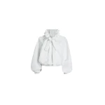 Patou La Patou Blouse in White recycled faille