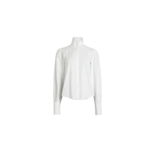 Lavallière blouse in White organic cotton - Image 6