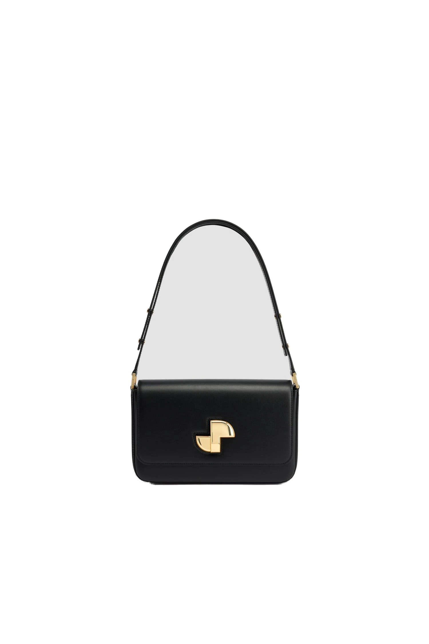 Patou Le Classic Lock bag in leather | Buy Designer Bags at Luxury Shoes Patou Le Classic Lock bag in Black leather