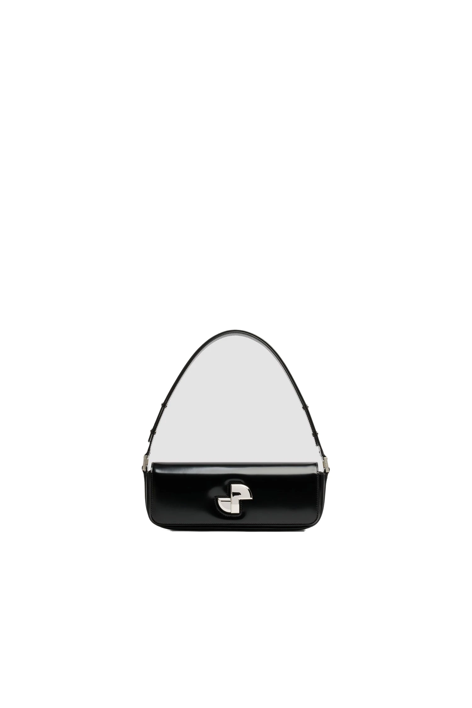 Patou Le Lock bag in leather | Buy Designer Bags at Luxury Shoes Patou Le Lock bag in Black leather