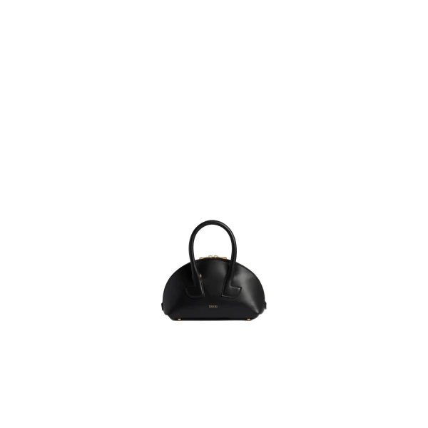 Le Patou Bowling bag in Black leather
