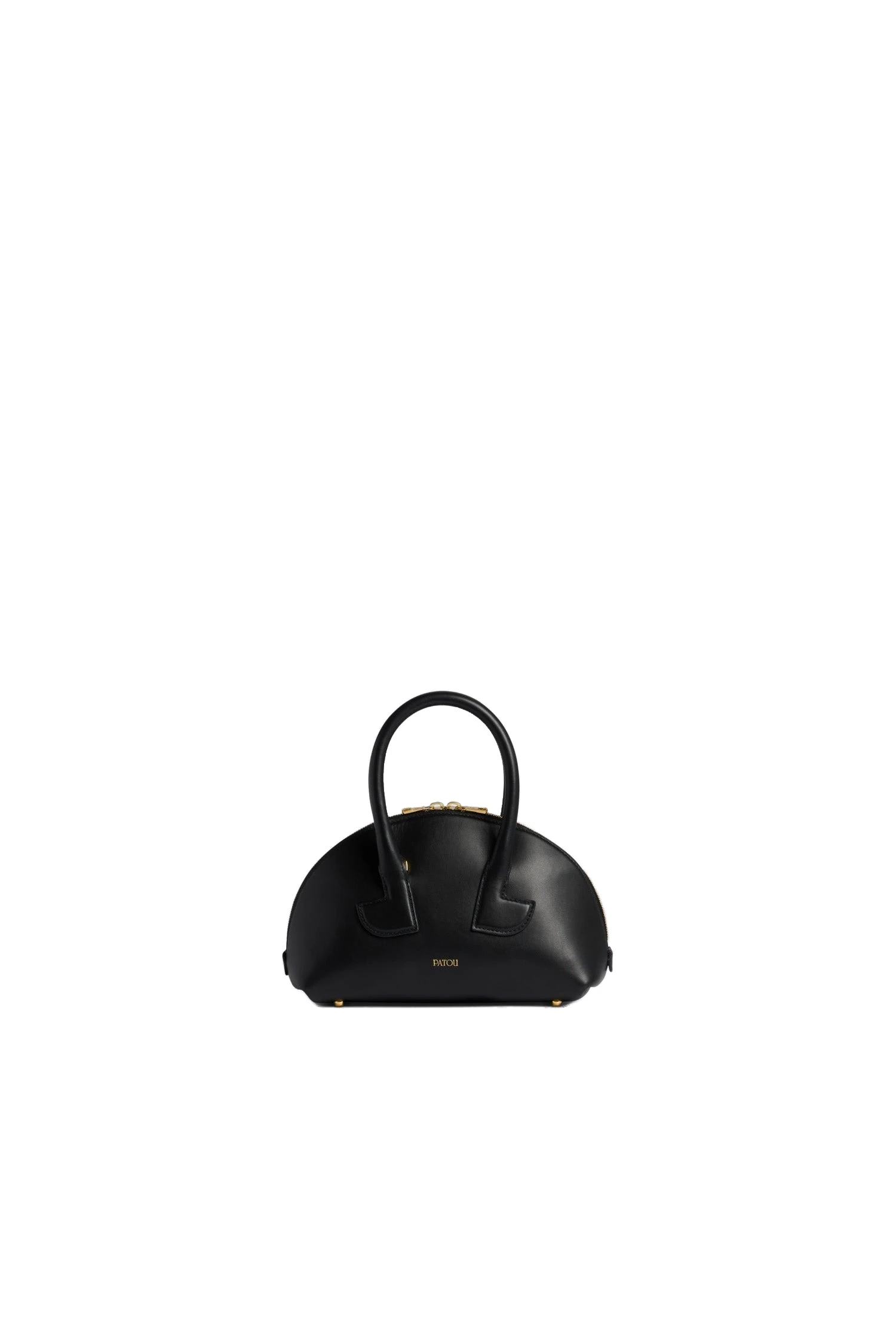Le Patou Bowling bag in leather | Buy Designer Bags at Luxury Shoes Patou Le Patou Bowling bag in Black leather