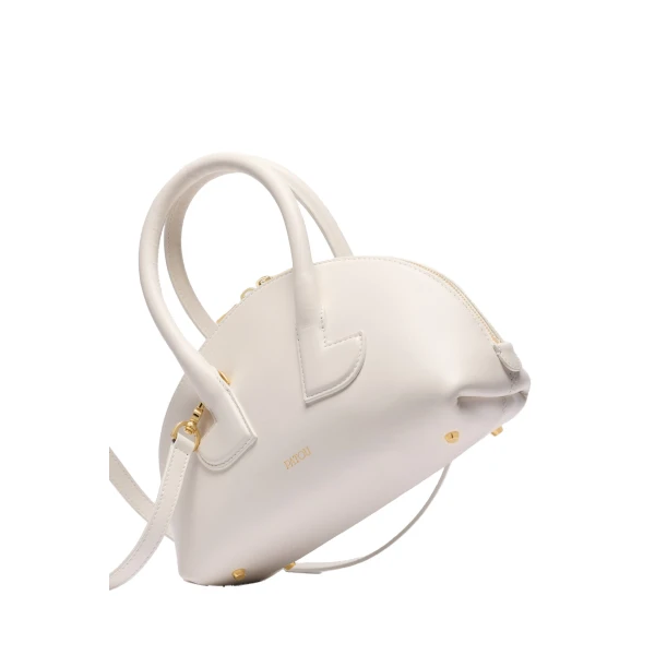 Le Patou Bowling bag in White leather - Image 2