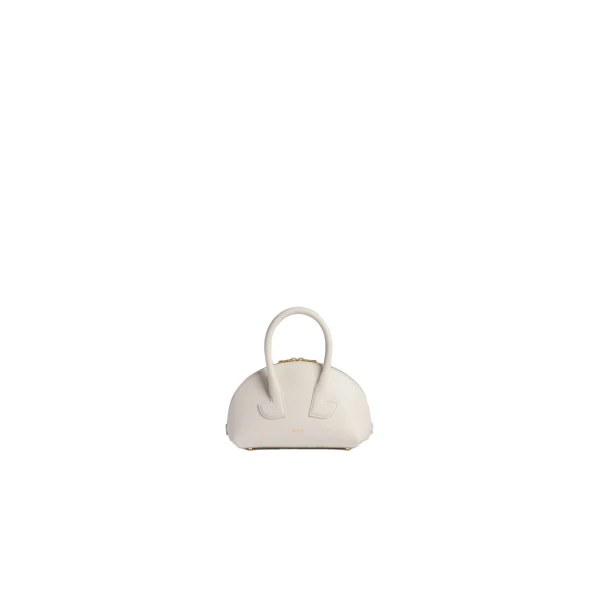 Le Patou Bowling bag in White leather
