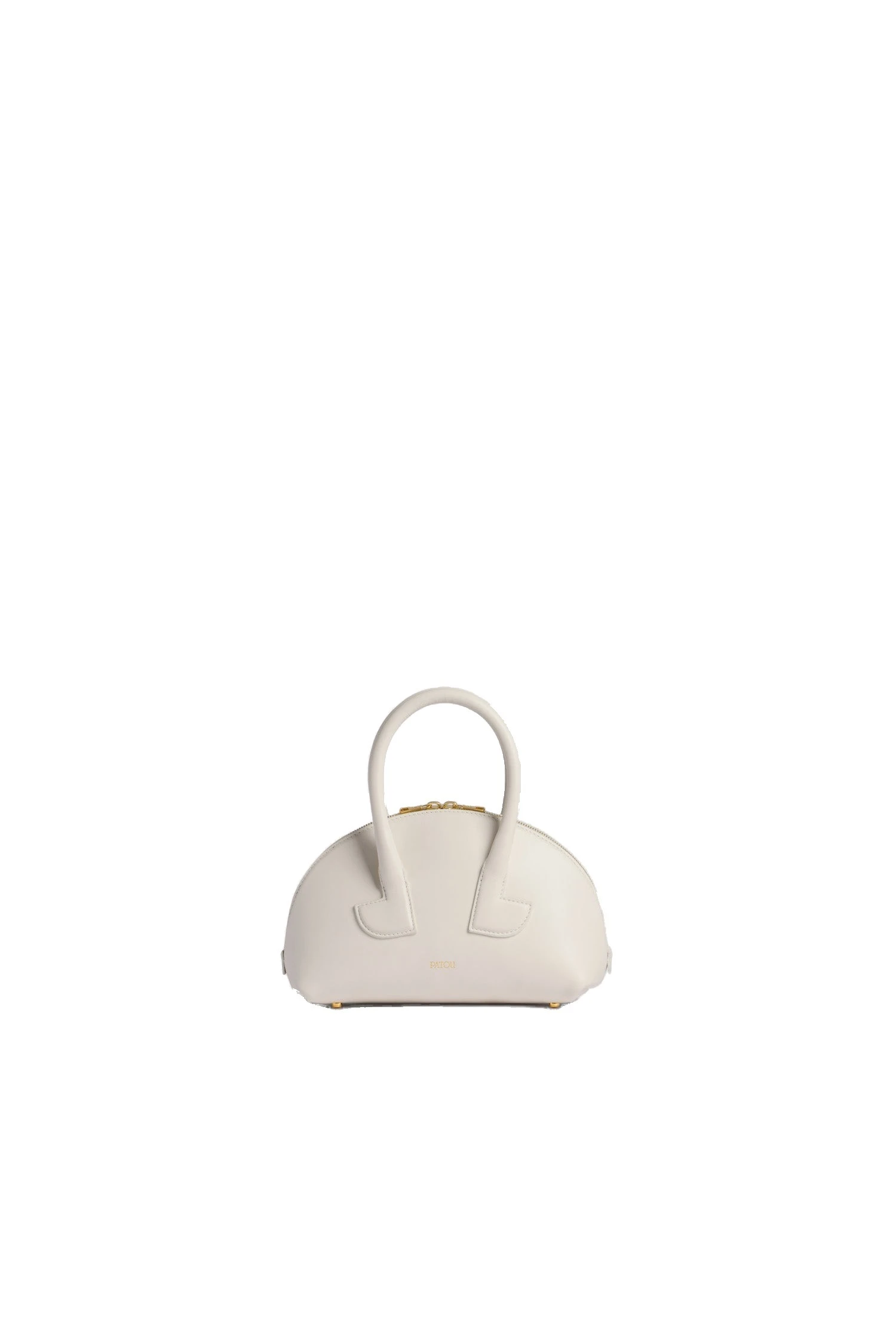 Le Patou Bowling bag in leather | Buy Designer Bags at Luxury Shoes Patou Le Patou Bowling bag in White leather