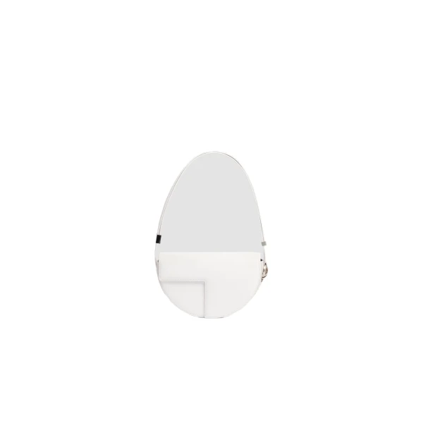 Le Patou leather bag in White Silver
