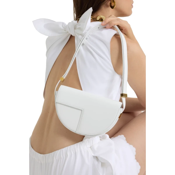 Le Petit Patou bag in White leather - Image 3